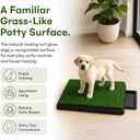 Dog Grass Pad with Tray,25 x 20 in Puppy Potty with 2 Turf Mats