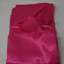 VACVELT 24 Pack Hot Pink Satin Dinner Napkins, 17x17 Inch, Scalloped Elegant Square Napkins for Restaurant Banquet Graduation Party