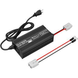 12V 20A Lithium Battery Charger, Fast Charging 14.6V LiFePO4 Battery AC-DC Charger with 3-Stage Charging, Multi Protection, Anderson Connector Perfect for 12V Lithium LiFePO4 Batteries