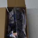 6 Gang Marine Switch Panel Boat Switch Panel Waterproof 12V Rocker Switch Panel Blue LED Lighted with USB Cigarette Lighter Socket Voltmeter