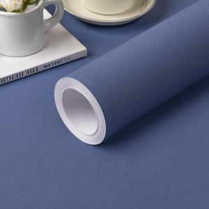 practicalWs Blue Peel and Stick Wallpaper 15.7" x 393.7" Blue Contact Paper for Cabinets and Drawers, Self Adhesive Removable Vinyl Film Wallpaper for Bedroom Decorative Table and Wall Reform