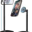 COOPER MagStand, Adjustable Magnetic iPhone Stand for Desk & Phone Holder for Video Recording, Compatible with MagSafe, Stand for iPhone 17 Pro Max, 16/15/14/13/12, Small Mag Safe Tripod (Black)