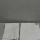 Chyhomenyc Light Filtering Short Curtains 36 Inch Length, Small Kitchen Curtain Tiers Over Sink, Half Window Cafe Curtain Tier for Bathroom Basement Cabinet Camper, 2 PCS, Each 30" Wx36 L, Pure White