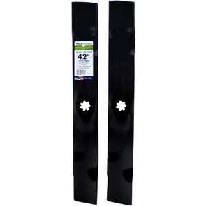 Maxpower 561811B USA MADE 2 Blade Set 3-N-1 Style | For 42" Cut John Deere Mowers Replaces GX22151 and GY20850