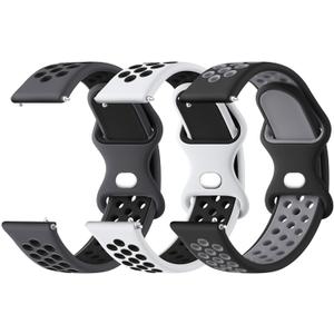 20mm 22mm Silicone Watch Bands Quick Release Replacement Wristband, Soft Silicone Rubber Sport Watch Strap for Women Men