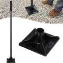 Tamper Tool Heavy Duty 8"x8" Steel Tamper with Adjustable 61 inch Handle Laborsaving Garden Tamper Landscaping Tools for Leveling Soil, Patching, Grading, Paving Stone, Compacting Asphalt