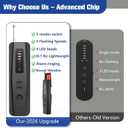 Hidden Camera Detectors, Anti-Spy Camera Finder, Wireless RF Signal Scanner, GPS Tracker Finder, Spy Device Detector for Travel, Dressing Room, Office, Hotel, Portable Privacy Protection (Black)