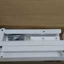 AVF Steel Universal Wall-Mounted Microwave Brackets in White (Set of 2)