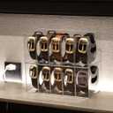 Belt Organizer - Clear Stackable Belt holder for Closet and Drawer Storage - 5 Compartments with Removable Dividers, Multi-Purpose Display Bins With Inserts For Ties, Socks, underwear (1)