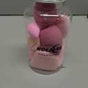 14PCS Makeup Sponge Set, Beauty Blender Sponge for Foundation Blending with 3PCS Mini Makeup Sponges & 4PCS Triangle Powder Puff, Soft Make Up Sponges for Face Cosmetic Applicator for Powder Liquid (Pink)