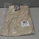 IZOD Juniors Uniform Bermuda Shorts, Skinny Style with Hook & Eye Closure, Stretch Twill Fabric (11, Khaki)