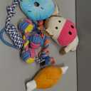 Toozey 7 Pack Small Dog Toys, Puppy Teething Toys, Durable Ropes Chew Toys, Cute Calf Squeaky Dog Toys, Non-Toxic and Safe