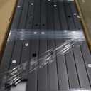 Bellemave Queen Loft Bed with Desk & Wardrobe, Heavy Duty Metal Loft Beds Frame with Storage Stairs, LED Loft Bed Queen Size with Charging Station & Safety Guardrails, No Box Spring Needed, Black