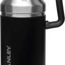 Stanley GO Growler 64 oz | Keeps Beer Cold or Coffee Hot | Leakproof Steel Lined Lid and Easy to Carry Handle | Insulated Stainless Steel Beverage Container | BPA-Free | Matte Black