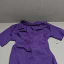 YMING Womens Casual Short Sleeve Jumpsuit Summer Lapel Collar Romper Overalls with Belt Plus Size (Small, Purple)