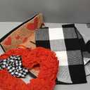 Timgle 3 Pcs Valentine's Day Doormat Sets with Red Heart Door Mat Checked Floor Mat and Bows Heart Wreath Rubber Non Slip Backing Rug Washable Doormat for Valentine's Party Decor