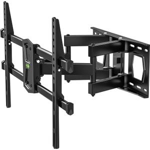 USX MOUNT Full Motion TV Wall Mount for 42-80 Inch TVs up to 120lbs, Wall Mount TV Bracket with Articulating Swivel Tilt Extension Leveling, Max VESA 600x400mm Fits 12/16" Wood Stud