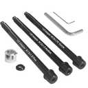 AGILLE 12x142mm Thru Axle Adapter for Wahoo KICKR SNAP Trainer, 12mm x 142mm Bike Adapter Kit with Tools, Compatible with Road & Mountain Bikes, High-Strength Material Construction, Not for 12x135/148