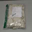 jinchan Linen Floral Tier Curtains 36 Inch Farmhouse Botanic Cafe Curtains Light Filtering Drapes for Small Windows Back Tab Half Window for Kitchen Living Room Bathroom 2 Panels Green (Floral Sage Green on Beige)