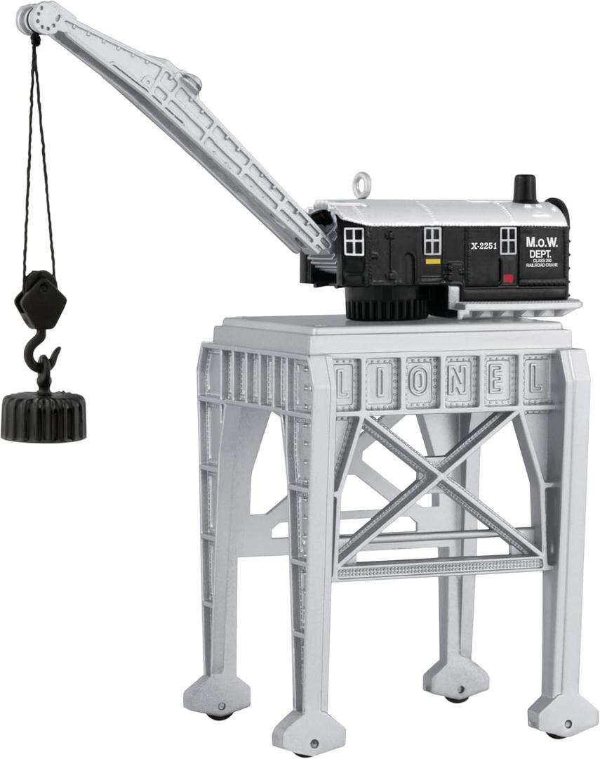 Hallmark Keepsake Christmas Ornament, Lionel M.O.W. Gantry Crane, Gifts for Train Lovers