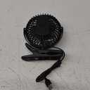 BESKAR Small Clip on Fan, 3 Speeds USB Fan with Strong Airflow, Clip & Desk Fan USB Plug in with Sturdy Clamp - Ultra Quiet operation for Office Dorm Bedroom Stroller (Dark Black)
