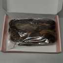 REECHO Clip in Hair Extensions - 4PCS 12" Short Curly Wavy Brown with Highlights, (Chocolate Brown with Highlights)