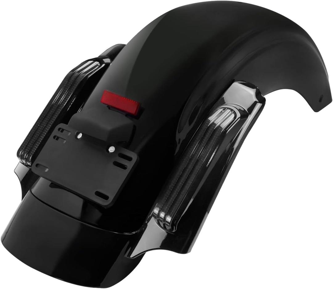 Rear Fender with LED Fascia System Fit For Harley Touring Road King CVO Road Glide Ultra Classic Electra Glide Street Glide 2009-2013 (Color : Smoke Lens)