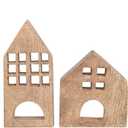 Creative Co-Op Mango Wood Houses, Set of 7