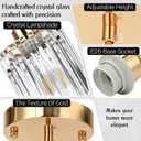 Pendant Lights Kitchen Island Brushed Gold Island Lights for Kitchen, 1 PC