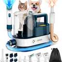 Dog Grooming Vacuum & Blow Dryer, 2.5L Dog Vacuum for Shedding Grooming with 3 Temperature Settings, 10-in-1 Pet Vacuum Grooming Kit for Dogs & Cats