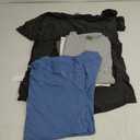 GYM REVOLUTION Men's 5 Pack Workout Gym Hipster Curved Hem Muscle Fitness Hip Hop T Shirts (Medium)