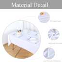 Fitable Table Cover Outdoor and Indoor Tablecloth - Washable Waterproof Wrinkle Free Table Cloth with Zipper and Umbrella Hole for Spring/Summer/Party/Picnic/BBQS/Patio White 60x84 inch