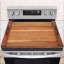 Noodle Board Stove Cover, Acacia Wood Stove Top Covers for Electric Stove and Gas Stove, Wooden Stovetop Cover for Counter Space, Stove Burner Covers, Sink Cover RV Stove Top Cover (Natural Acacia)