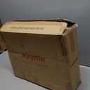 Kayme 300D Oxford Travel Trailer RV Cover, Tearproof Waterproof Windproof 20-22ft Camper Cover, RV Tarp Anti-UV Snowproof with Zipper Door, Wind Protector Straps4 Tire Covers, and Jack Cover.