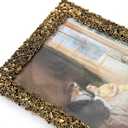 Vintage Butterfly Picture Frame 5x7 Gold Metal Hollow Photo Frame with Real Glass, Vintage 5x7 Butterfly Metal Photo Frame for Tabletop Desktop Home Decor Gift