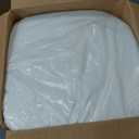 Cozyide Outdoor Chair Cushions, Waterproof Patio Seat Cushions with Adjustable Straps, Round Corner Patio Chair Cushions for Garden, Black, 17x16x2 Inch (Pack of 4)