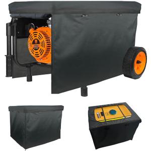 Generator Covers While Running,Outdoor Generator Tent Running Cover,Waterproof Portable Generator Enclosure, 32 "Lx24" Wx24 "H Generator Shelter Tent for Most 5000-10000w Framed Generators (BLACK)