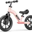 Balance Bike 2 Year Old, 2-5 Year Old Toddler Balance Bike, No Pedal Bikes with Adjustable Handlebar & Seat, 2 3 4 5 Year Old Boys Girls Birthday Gifts Toys(Pink)