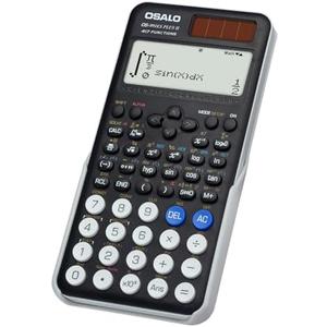 OSALO Scientific Calculator 417 Function 2 Line 10+2 Digits Written Display Solar and Battery Calculators for School College Students Secondary Black (OS 991ES Plus 2nd Edition)