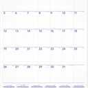 AT-A-GLANCE Wall Calendar 2026-2027 Planner, Academic 12-Month July-June, Monthly, 15-1/2" x 22-3/4", Ruled Daily Blocks (AY328), 15.5"W x 22-3/4"H
