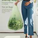 AYOTEE Compostable Trash Bags 8 Gallon Trash Bags with Handle, 30 Liter, 80 Count Biodegradable Compost Bag 8 Gallon Medium TrashBags, Unscented Medium Compostable Bag for Bathroom Kitchen Home