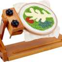 PH PandaHall Adjustable Embroidery Hoop Stand, Wooden Cross Stitch Table Stand Embroidery Frame Needlework Stands Holder with Sturdy Wooden Base for Arts Crafts Quilting Sewing Stitching Tool