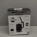 Elite Gourmet EKT8717 1.7L Dual Wall Cool Touch Electric Tea Kettle, Borosilicate Glass, 304 Stainless Steel Interior, Programmed Digital Touchscreen, Keep Warm, Auto Off & Audible Indicator, Black (1.9 Quarts)