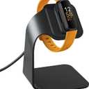 NANW Charger Dock Compatible with Fitbit Inspire 3, Charger Stand Charging Cable Station Base Cradle with 4.5ft USB Cord Replacement Accessories for Inspire 3 Smartwatch, Black