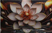 Large Canvas Wall Art Gold and White Flower Picture Wall Decor for Living Room Office Bedroom Decor Wall Painting framed wall art Modern Artwork Decorative Painting Wall Art Ready to Hang 24 x48IN 