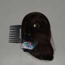 REECHO 12" Invisible Wire Hair Extensions with Thinner Softer Lace Weft Adjustable Size Removable Secure Clips in Short Straight Secret Hairpiece for Women - Chocolate Brown