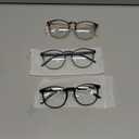 IBOANN Chic & Comfy Blue Light Glasses for Women - 3-Pack Round Frames, Screen-Ready Style with UV Protection Coating (C1 Light Black &Cape Honey Tortoise &Cascade Grey)