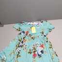 LONGYUAN Women's Casual Dresses 2025 Summer Short Sleeve Dress Hide Belly Loose Fit Sundress with Pockets medium