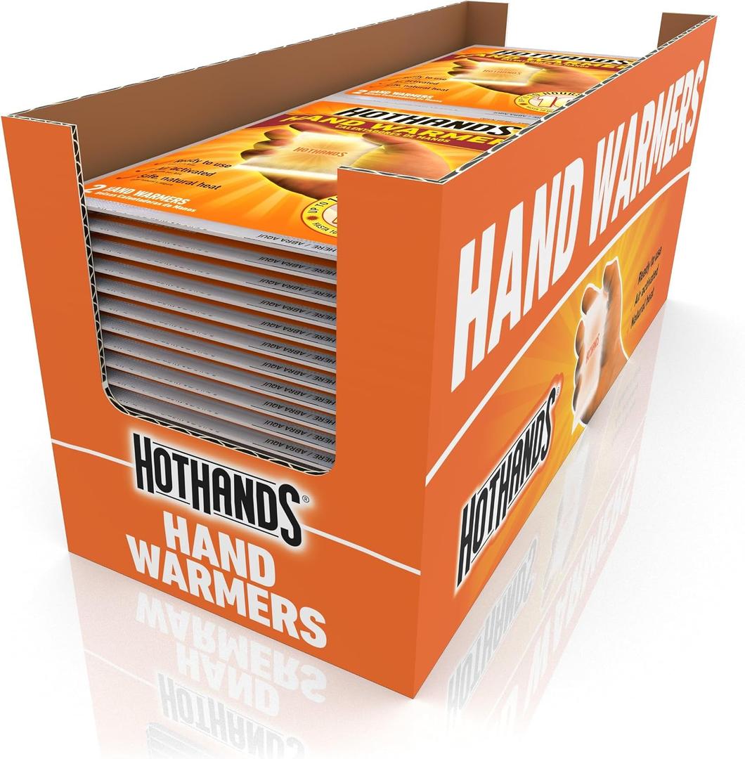 HotHands Hand Warmers - Long Lasting Safe Natural Odorless Air Activated Warmers - Up to 10 Hours of Heat