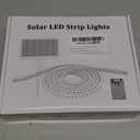 ZAIYW 32.8Ft Dual Color Changing Solar LED Strip Lights Outdoor, IP68 Waterproof Strip Lights with Timer Remote, Self-Adhesive Cuttable Light Strip for Yard Garden Decor (Warm White & Multicolor)